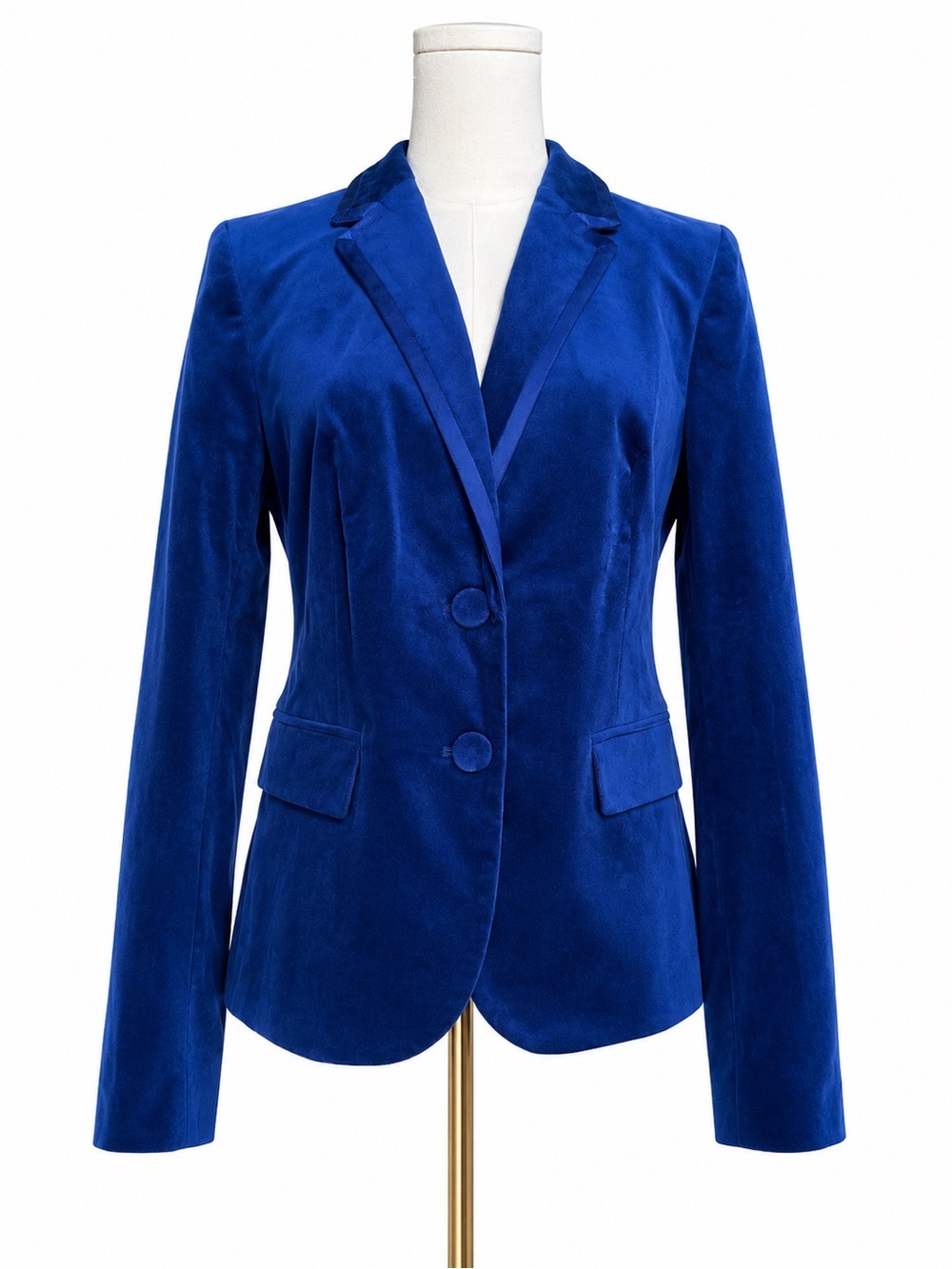 J.Crew Velvet Schoolboy Blazer Size 8 Fairmont Blue Preppy Old Money Academia
